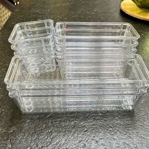 Clear Plastic Storage Containers 10 pieces